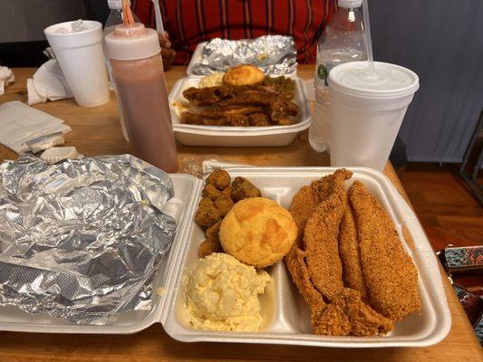 Fried catfish dinner!