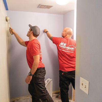 Ace Handyman Services Redwood City painting interior wall