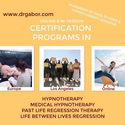 Dr Elena Gabor Certification Program in Hypnotherapy www.drgabor.com