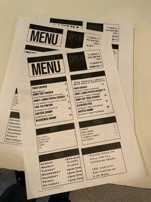 Menus