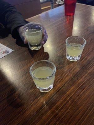 Orange Jameson shot