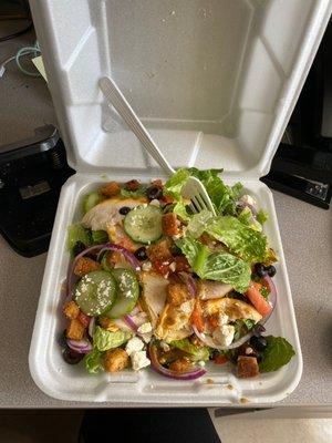 Large Mediterranean Chicken Salad