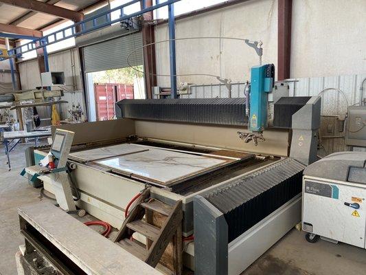 Waterjet - used for precision cutting.