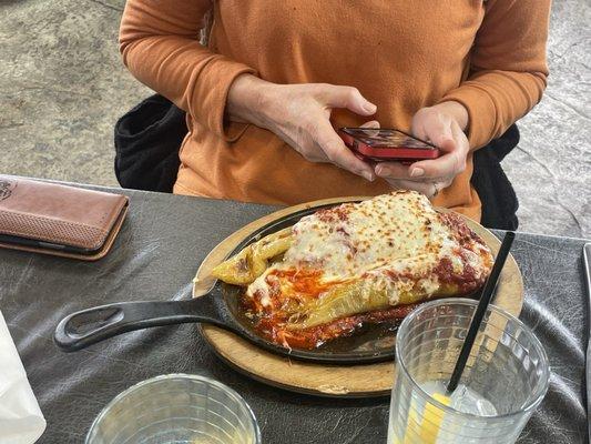 Stuffed banana peppers.