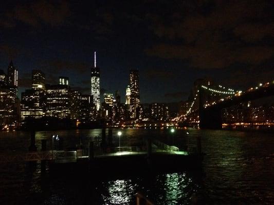 view from top of the barge during intermission