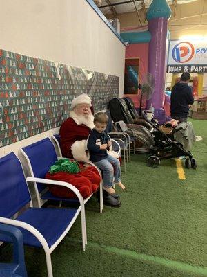 Santa came to PowerUp Inflatables!