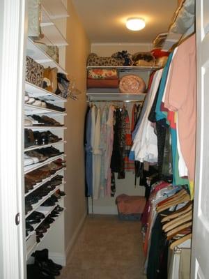 Closet organizing