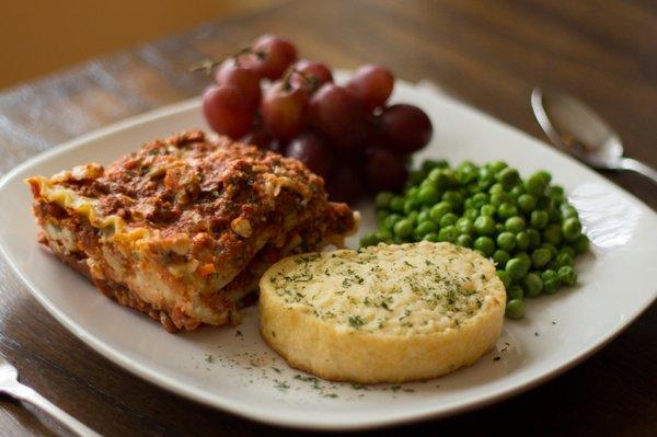 Anna Mae's Lasagna! Served during the Dinner on Thursdays.