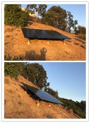 16 Sunpower-360 Ground mount in West Covina, LA