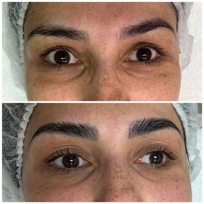 Brow Lamination, Shape and Tint + Lash Lift and Tint