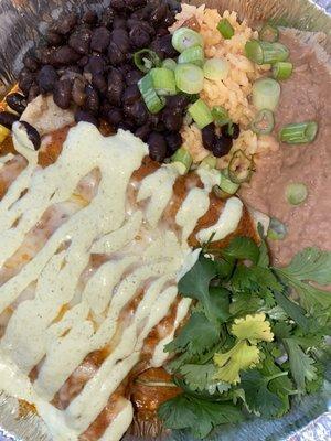 Enchiladas de Mole (veggie style)