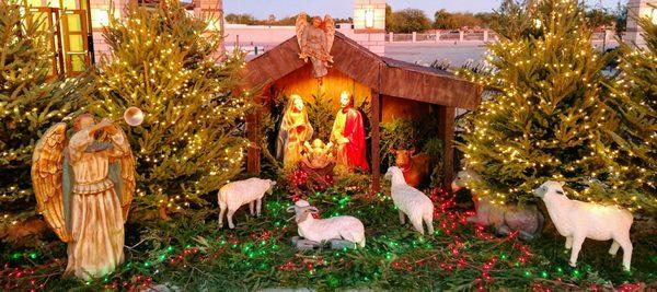 The outdoor Nativity Scene. 24 DEC 2017 AD.