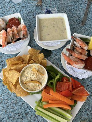 Shrimp, Artichoke Crab Dip, New England Style Clam Chowder