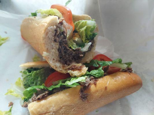 Cheesesteak hoagie