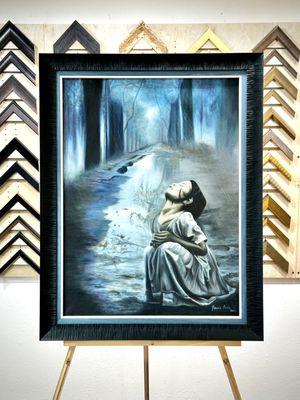 Beautiful Mexican artist original elevated with 3 framing elements.