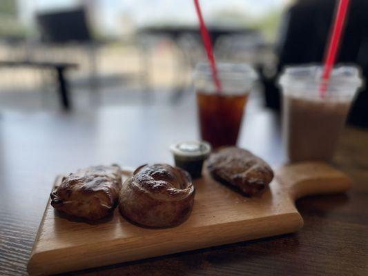 Empanadas! Ham & cheese, spicy beef, nutella banana