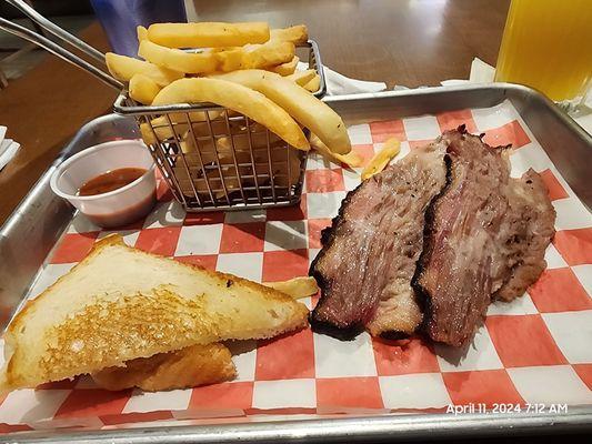 Salt and Pepper Brisket plate