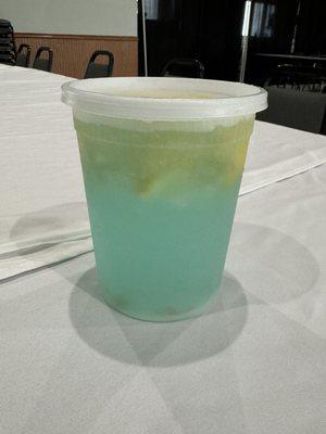 Cotton Candy favored lemonade with Titos Vodka