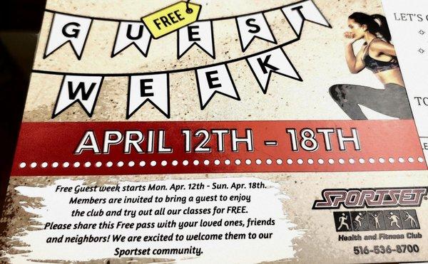 April 2021 Free Guest Week