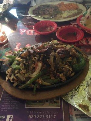 Fajita Texana for one is MASSIVE and delicious!