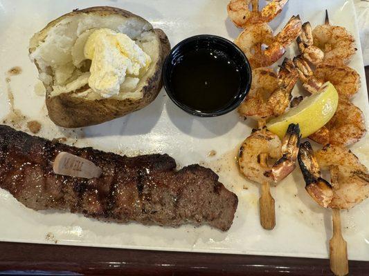 Steak & Grilled Shrimp Skewers