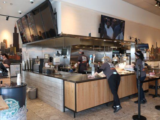 Open kitchen view.