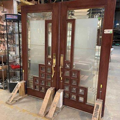 Salvaged modern and vintage doors