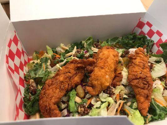 Salad with tenders