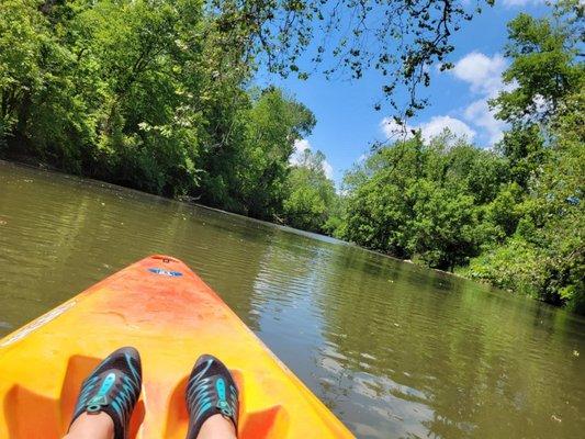 Such an incredible weather day on the Little Miami River.