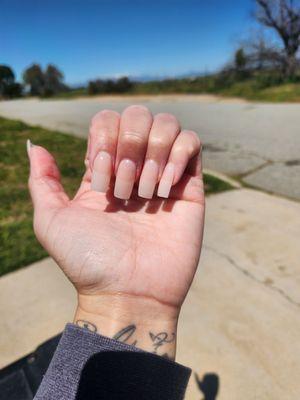 Nails done to perfection  My hands are a little dry, just need a little lotion.