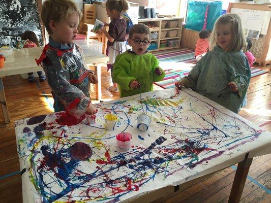 Children's creative minds expand in daily art explorations