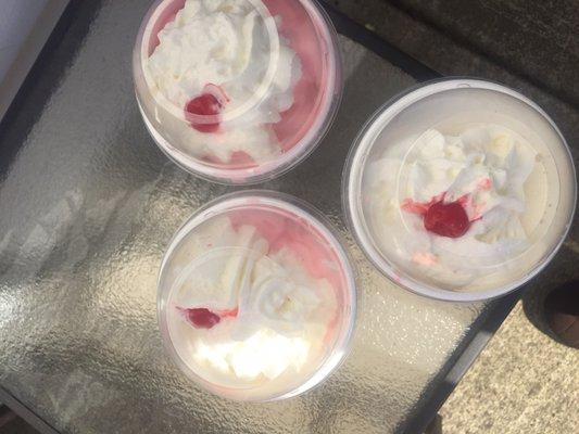 1/2 off Milkshake Happy Hour ( Strawberry and Vanilla flavors)