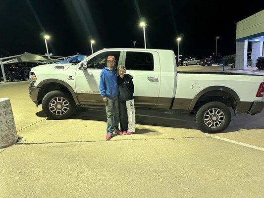 Congratulations Thomas on your Ram 2500 Mega cab welcome to the John Holt Chevrolet family.