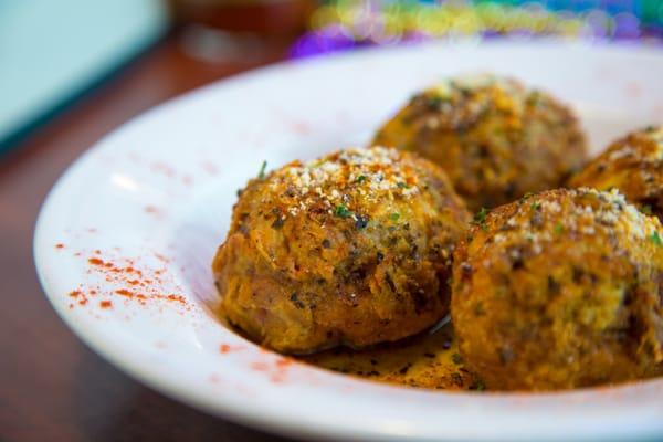 Freshcaps filled with our delicious crawfish stuffing and fried!