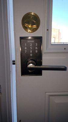 Schlage keypad lock