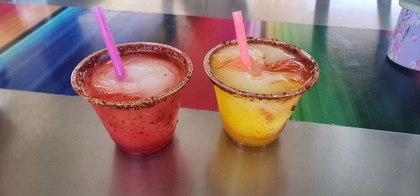 Mango and strawberry margs 2$