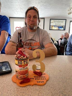 Shillings Mill Tavern chili cook off Third-place winner   2020