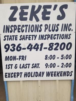 Zeke's Inspections Plus