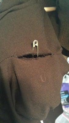 Thats how they "fixed" my seam. Guess I should've checked the pants before I left the store.