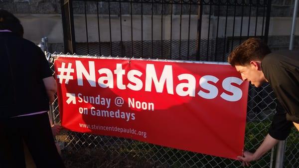 #NatsMass -- Sundays at noon prior to Washington Nationals games