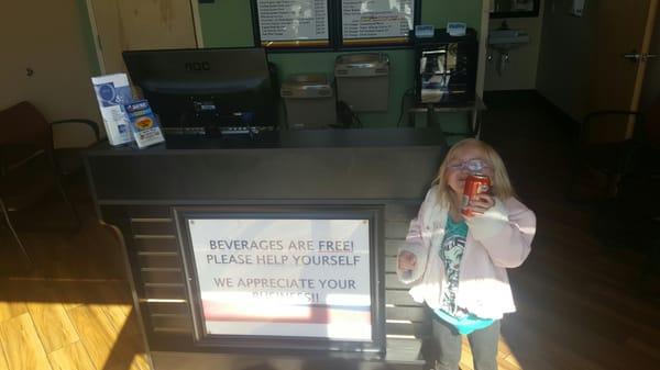 Thank You Marcus, for getting Gracie an orange soda!