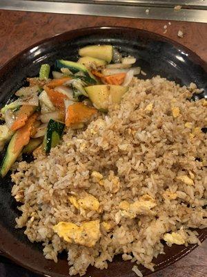 Fried rice, Vegetables