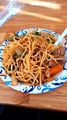 Chicken hibachi with noodles