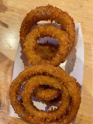 Salty onion rings