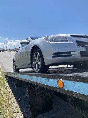 Broken down Chevy.