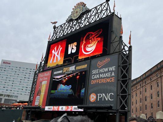 Opening Day... Yankees fans in Baltimore.... 4-1 the Yankees Win.... The Yankeeeeeees Wiiiiiiiin!