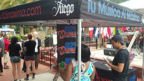 Tent at ViVa Fest in Ybor''s Centennial Park