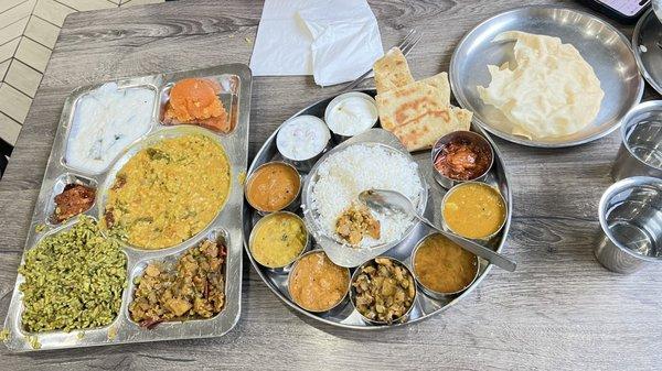 Mini Meal and Southindian Thali