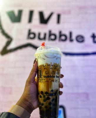 Flaming brown sugar boba