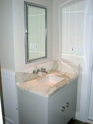 sink area after